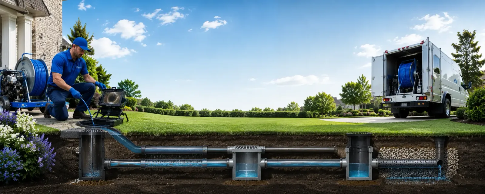 Outdoor drain cleaning information for Silverdale, PA